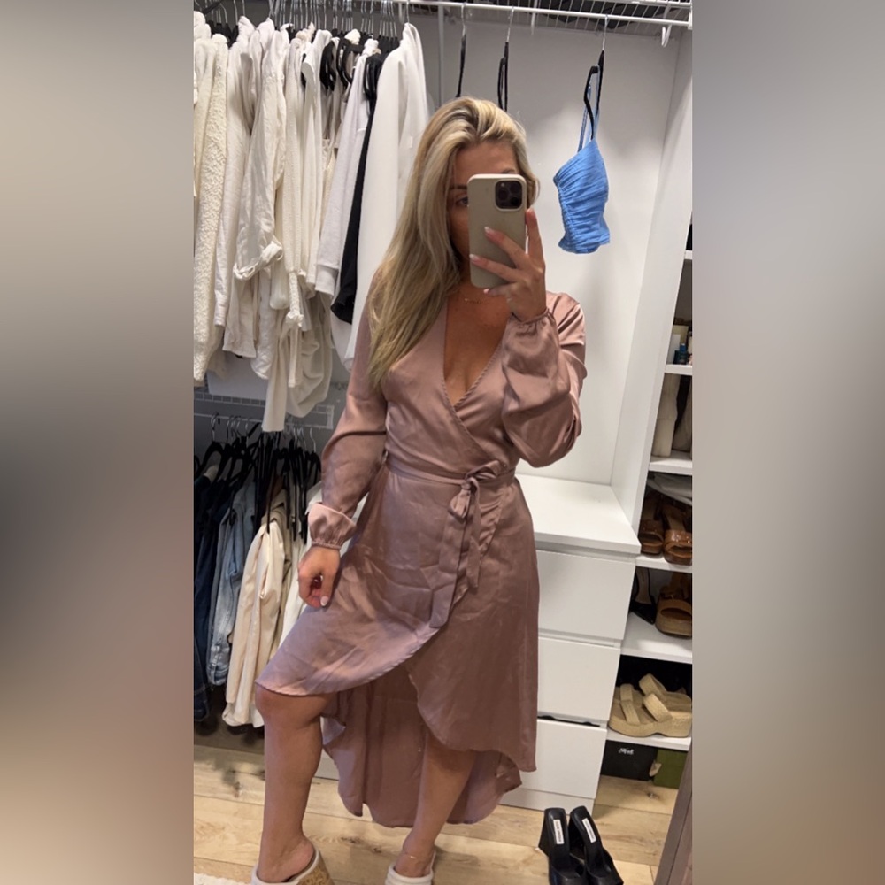 Fall wrap dress